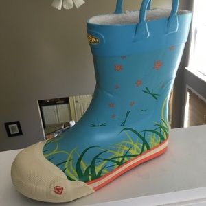 Keen kids rain boots, blue, size 4